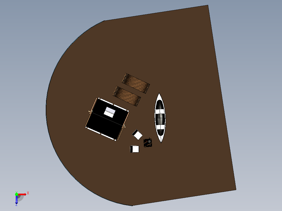 现代露营组合STP俯视图