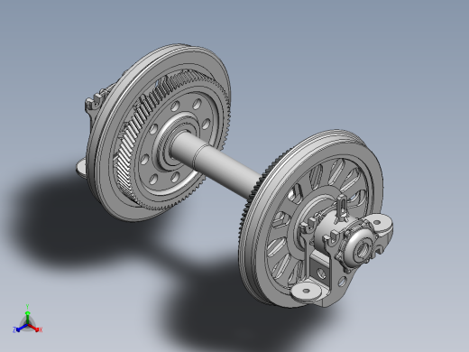 SS4机车带轴箱轮对 1207333