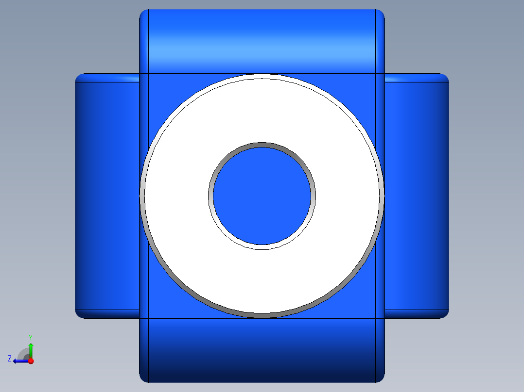 8字型编码器联轴器右视图