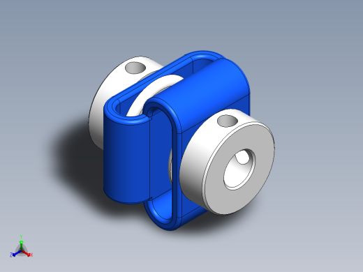 8字型编码器联轴器正等轴测缩略图