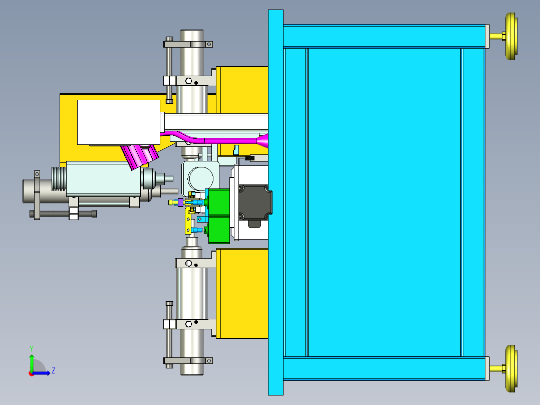 自动吸料机、上料机左视图