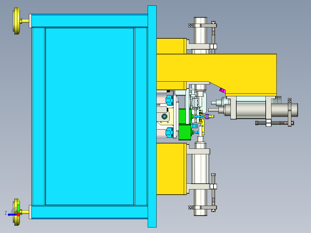 自动吸料机、上料机右视图