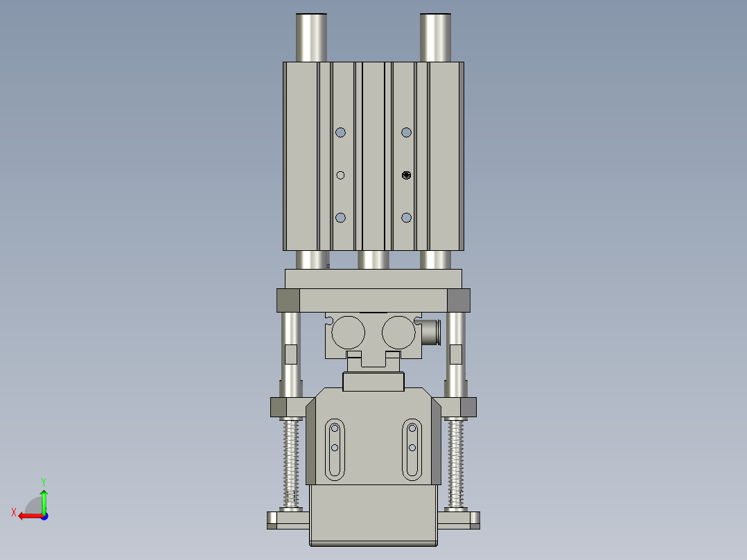 平移抓料组件后视图