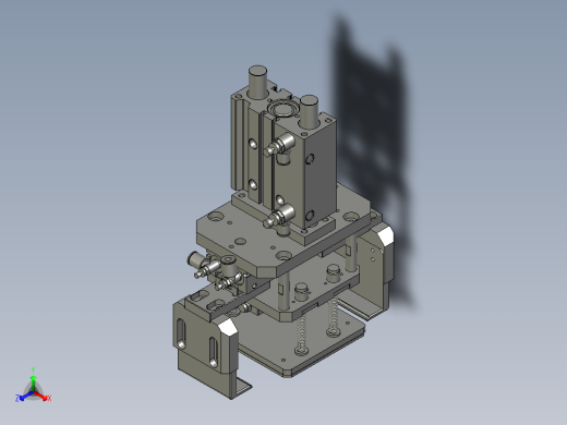 平移抓料组件正等轴测缩略图