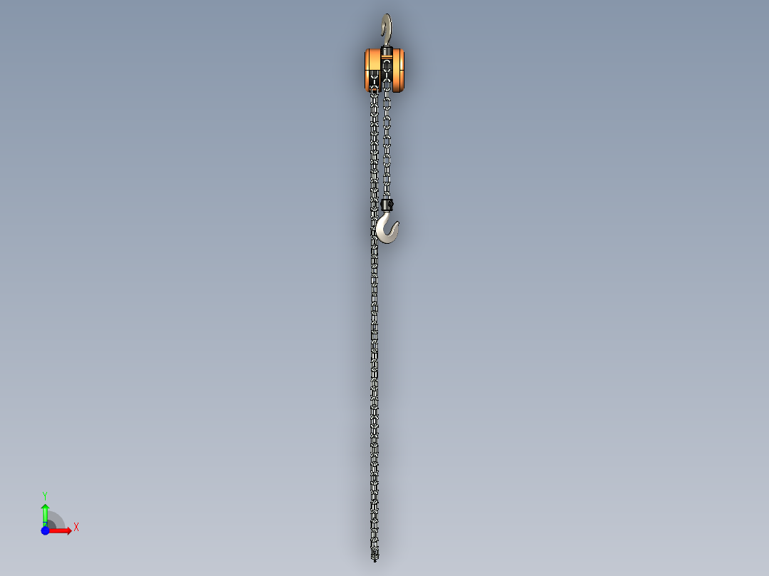 500公斤链式起重机前视图