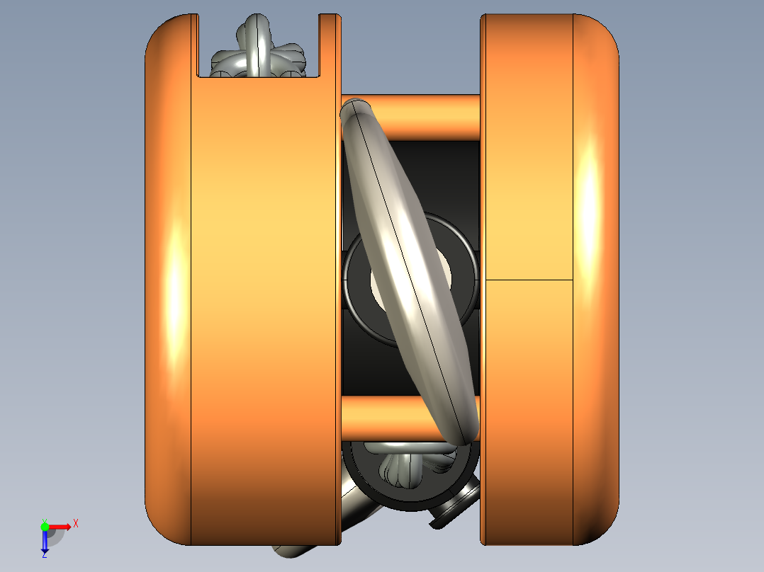 500公斤链式起重机俯视图