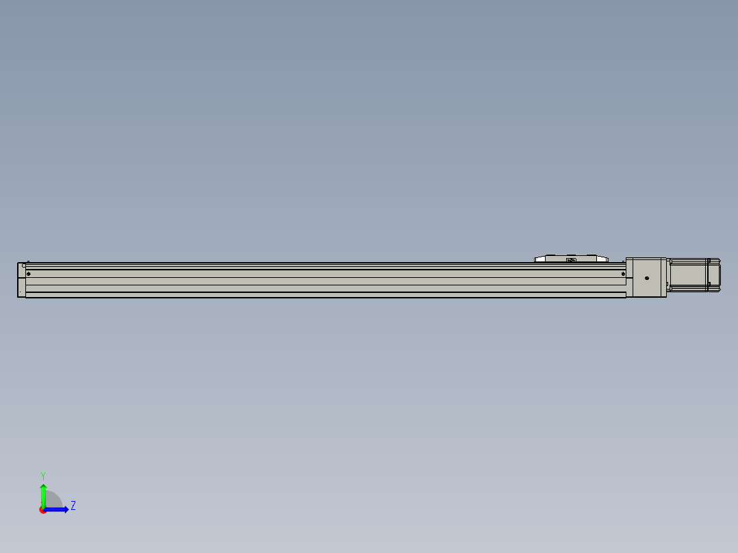 伺服轴CTH8-L10-900-BC-P20-C4左视图