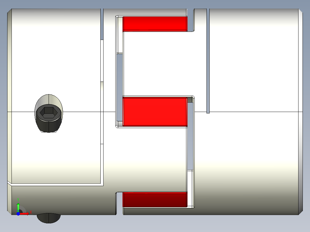 LYCA梅花联轴器LYCA-3550前视图