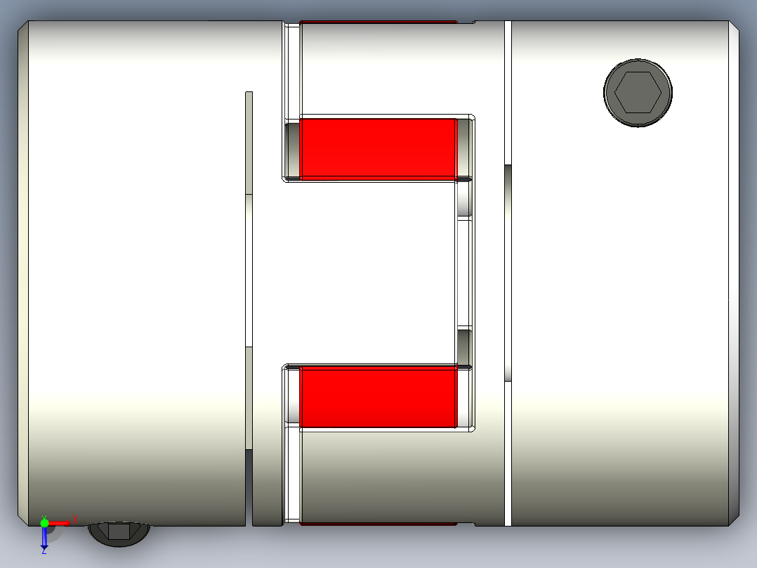LYCA梅花联轴器LYCA-3550俯视图