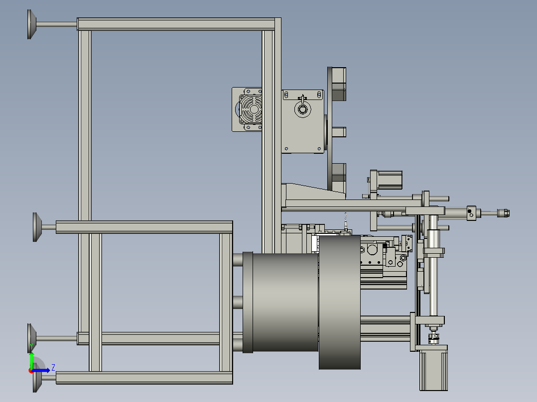 M4螺丝预锁部分左视图