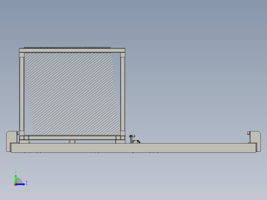 玻璃料架自动切换小车左视缩略图