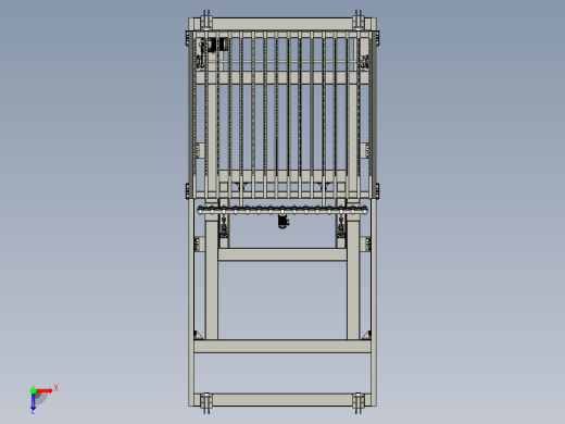玻璃料架自动切换小车俯视缩略图