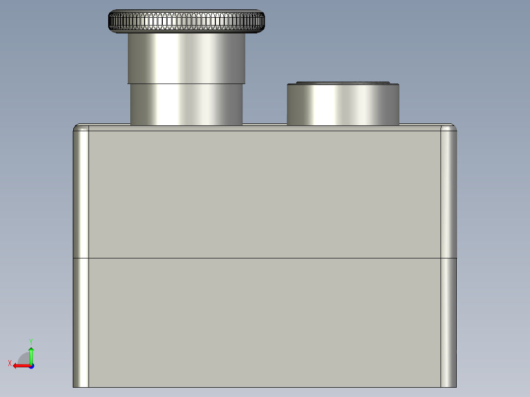 二连按钮盒装配后视图