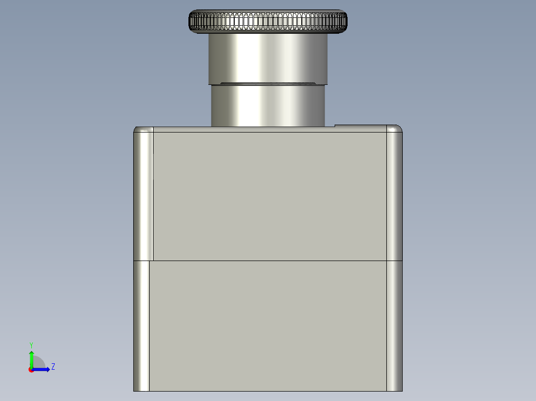 二连按钮盒装配左视图