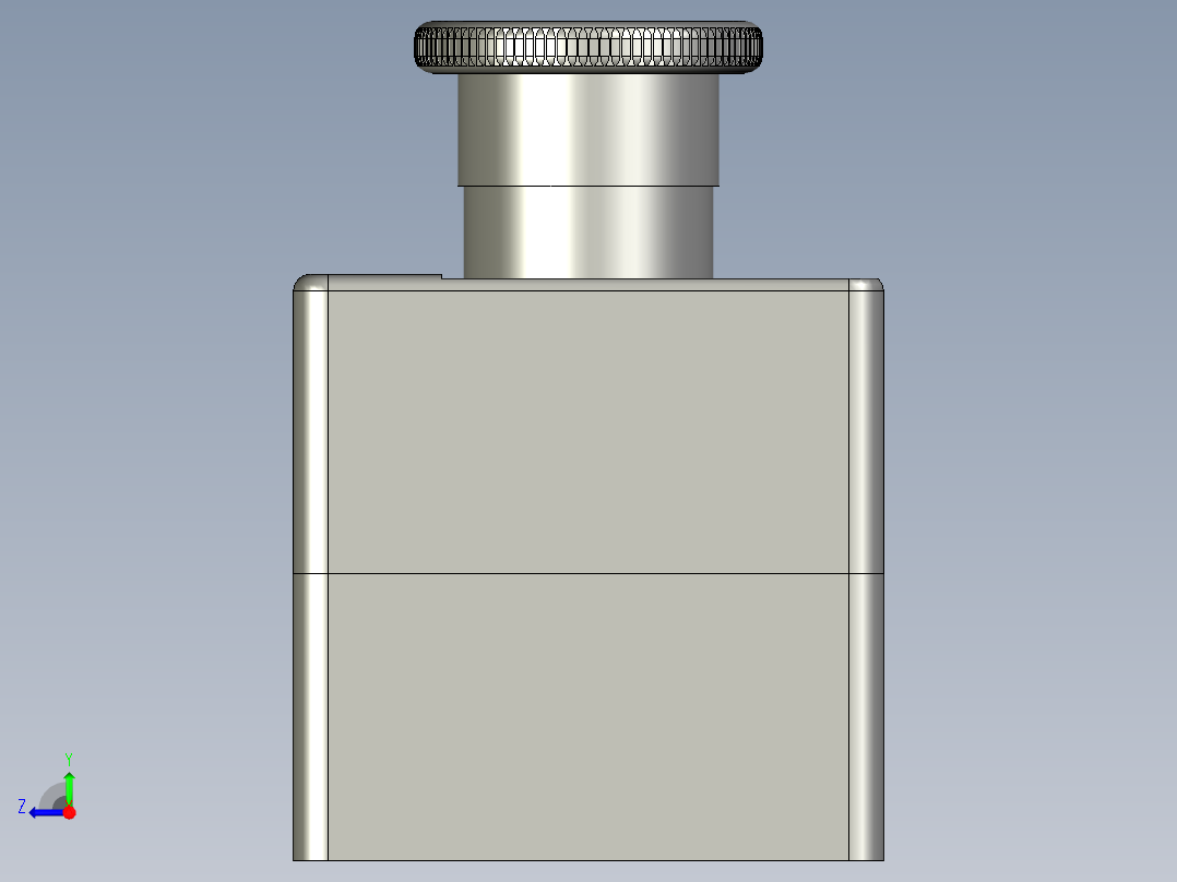 二连按钮盒装配右视图