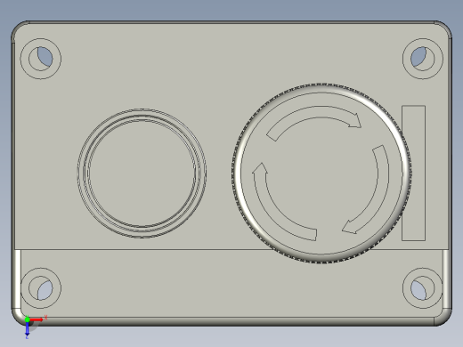 二连按钮盒装配俯视缩略图