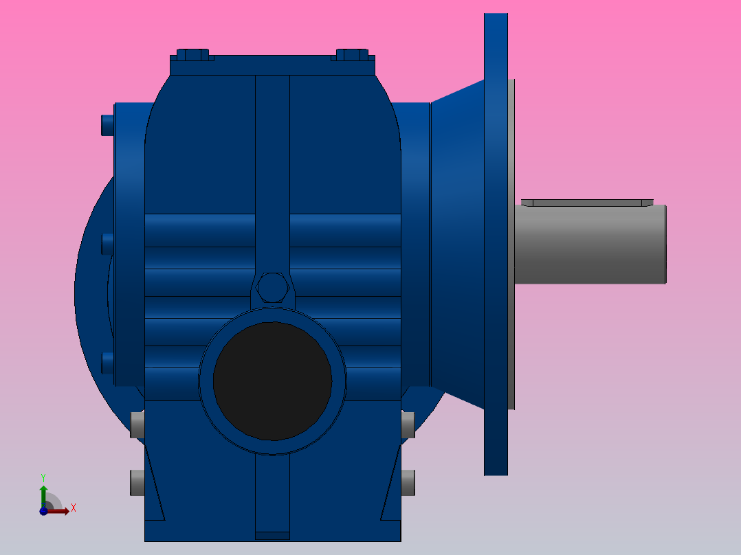 SF87ZP蜗轮蜗杆减速机SF87-16.39-M1-A-P132前视图