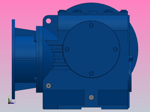 SF87ZP蜗轮蜗杆减速机SF87-16.39-M1-A-P132左视缩略图