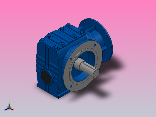 SF87ZP蜗轮蜗杆减速机SF87-16.39-M1-A-P132正等轴测缩略图
