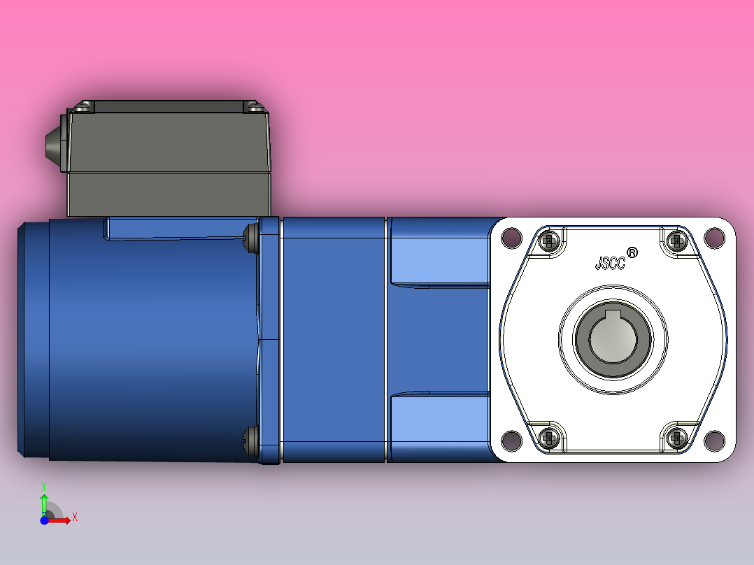 精研YR阻尼电机 25yr03-1800前视图