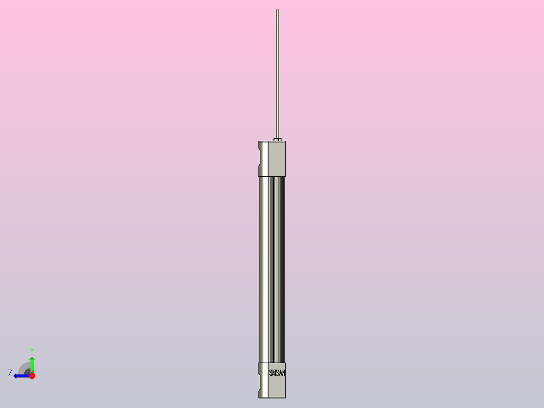 SM-GK2-10照明灯 机柜照明灯 照明灯带行程开关带强磁配电柜右视图