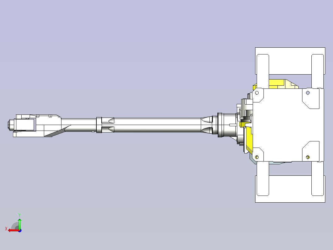 发那科M-710iC20L机器人三维数模后视图