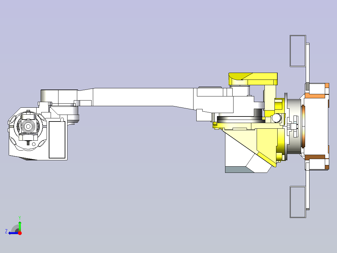 发那科M-710iC20L机器人三维数模右视图