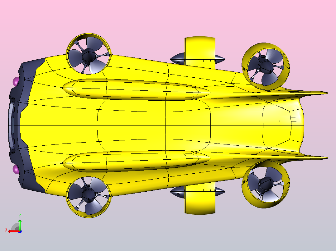小型潜水器后视图