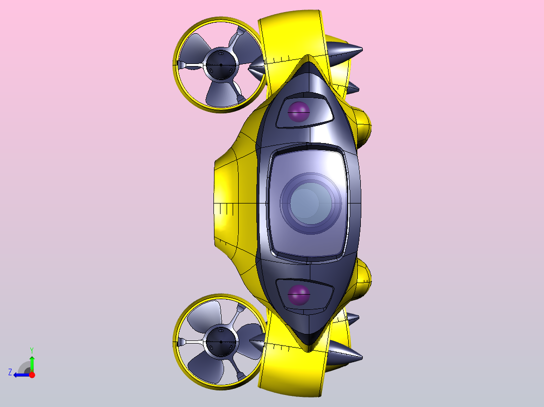 小型潜水器右视图