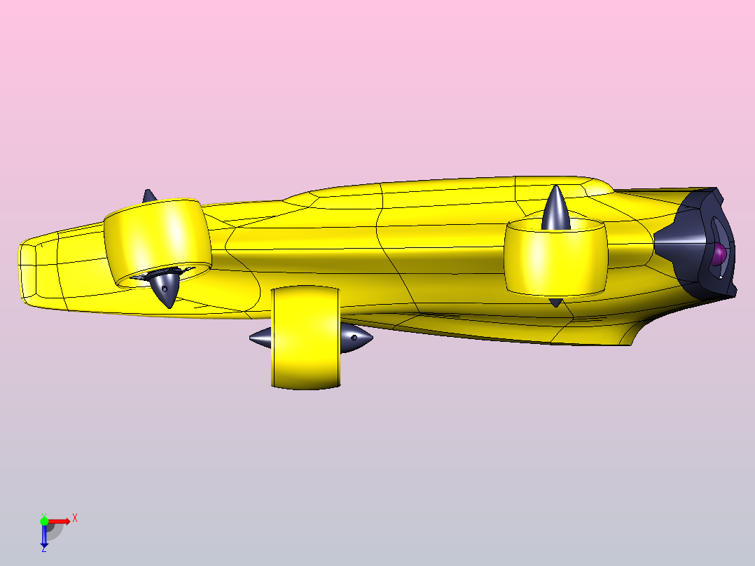 小型潜水器俯视图