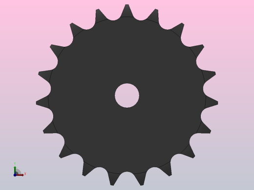 直孔链轮10B型_19-10B-1后视缩略图