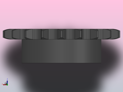 直孔链轮10B型_19-10B-1俯视缩略图