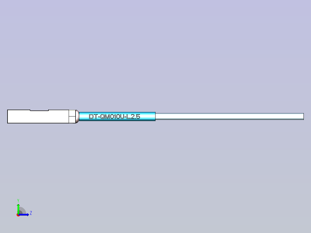 深浦接近传感器 DT-QM010U左视图