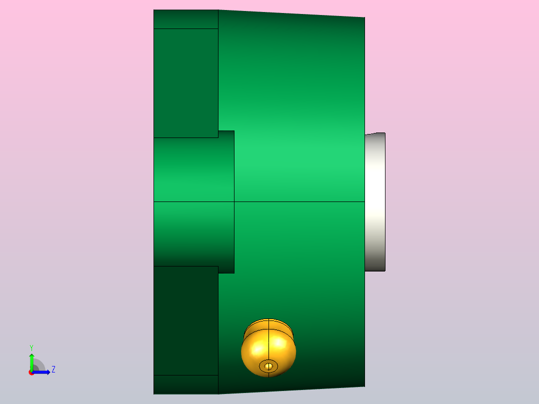 带菱形座轴承(UCFLU)[UCFLU202]左视图