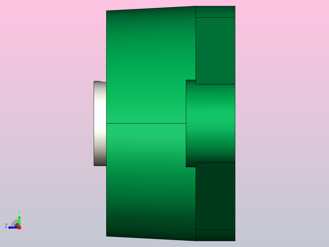 带菱形座轴承(UCFLU)[UCFLU202]右视图