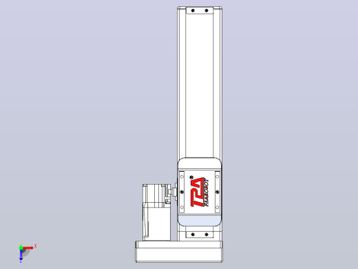 滚珠丝杠直线轴带导轨全封闭TPA-HCR-65S-1610C-L200-ML-C-P10-N3俯视缩略图