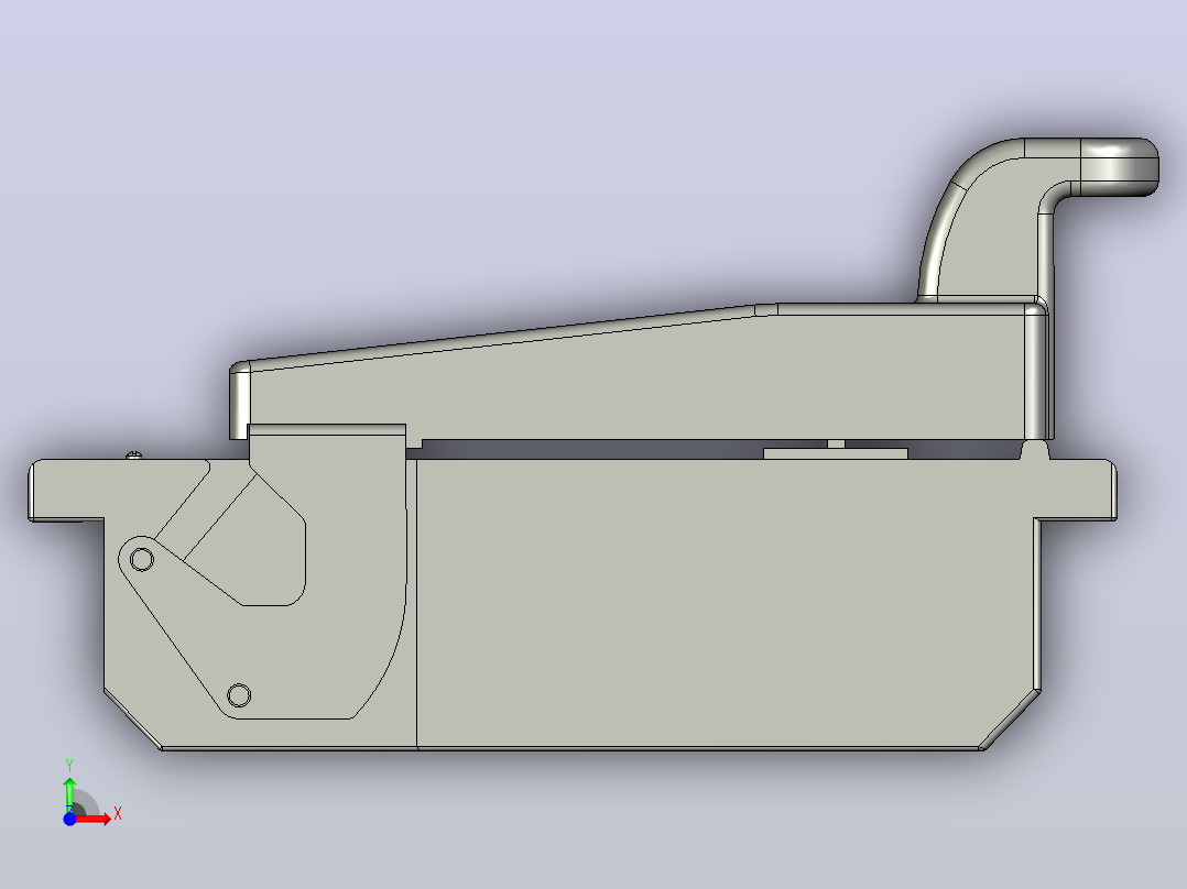 HR6-250_31Ⅱ 3P熔断器式隔离开关三维模型202011前视图