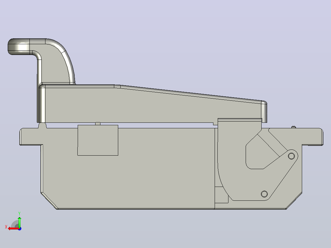 HR6-250_31Ⅱ 3P熔断器式隔离开关三维模型202011后视图