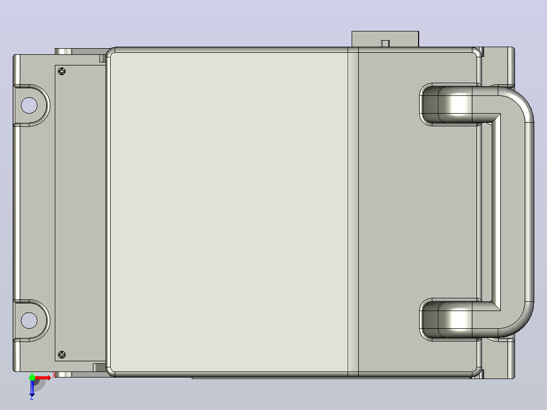 HR6-250_31Ⅱ 3P熔断器式隔离开关三维模型202011俯视图