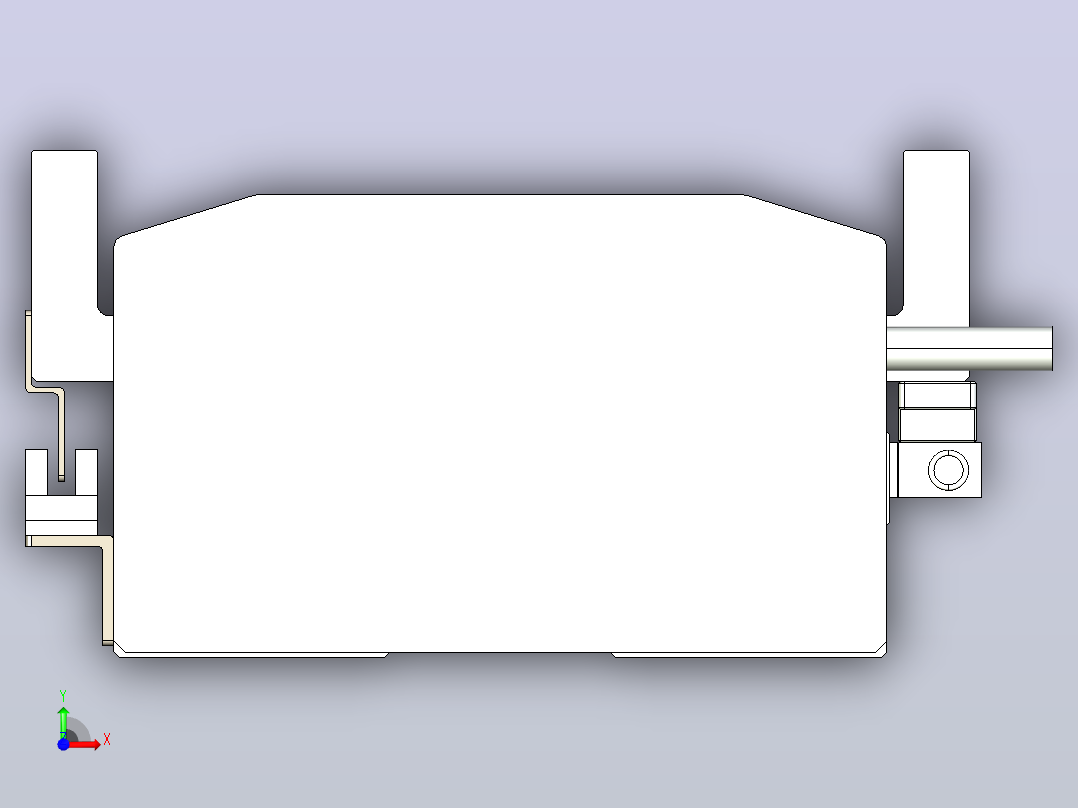 直驱直线电机轴TPA-LNP-140D-P11-L3180-C-1-3-C-10-N3(磁栅尺)前视图