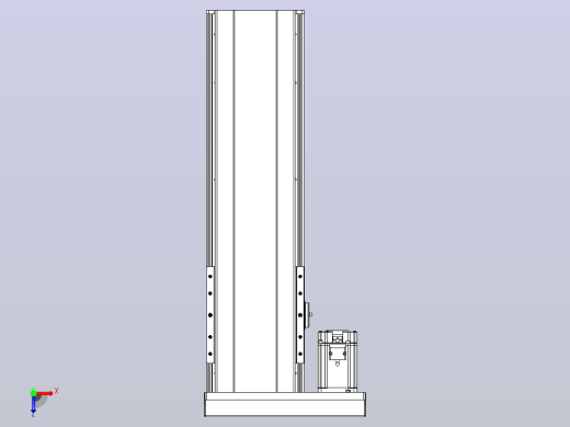 日规模组半封闭丝杆TPA-HNR-202D-2510C-L450-MR-Y-P75-N3俯视缩略图
