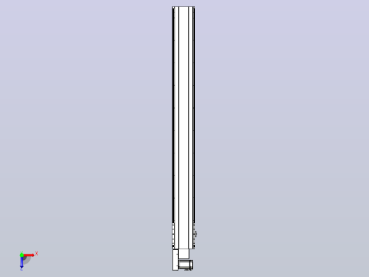 皮带直线轴半封闭可选导轨TPA-HNB-202D-140-L1800-ML-Y-P75-N3俯视缩略图