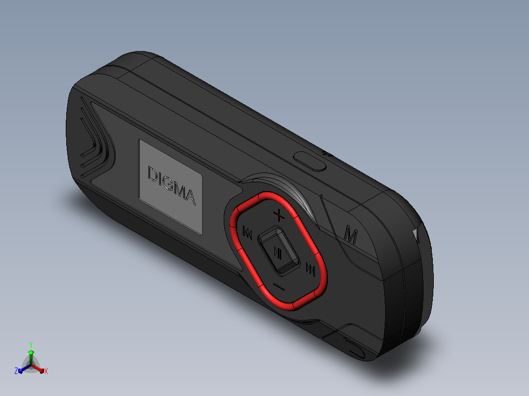 MP3播放器正等轴测图