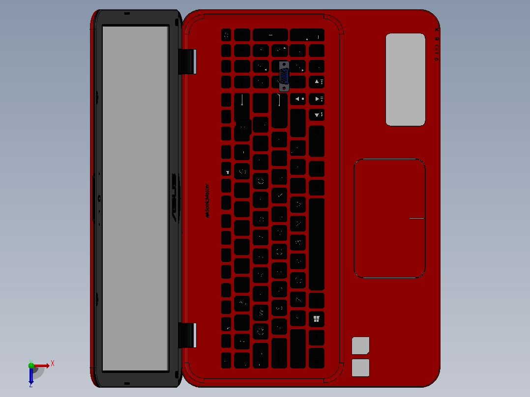 华硕 VivoBook俯视图