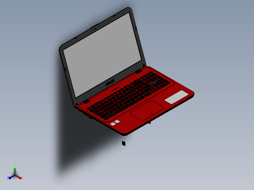 华硕 VivoBook正等轴测图