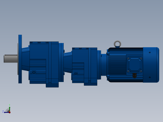 RF47R37法兰轴伸式组合型斜齿轮减速机RF47R37-Y0.25-4P-71-M1-0°-Φ200右视缩略图