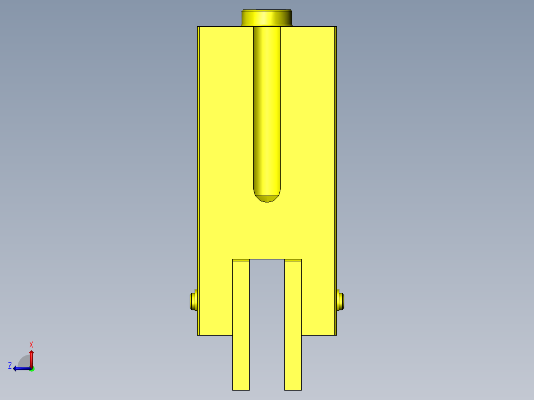 带定位功能的卡盘机构前视图
