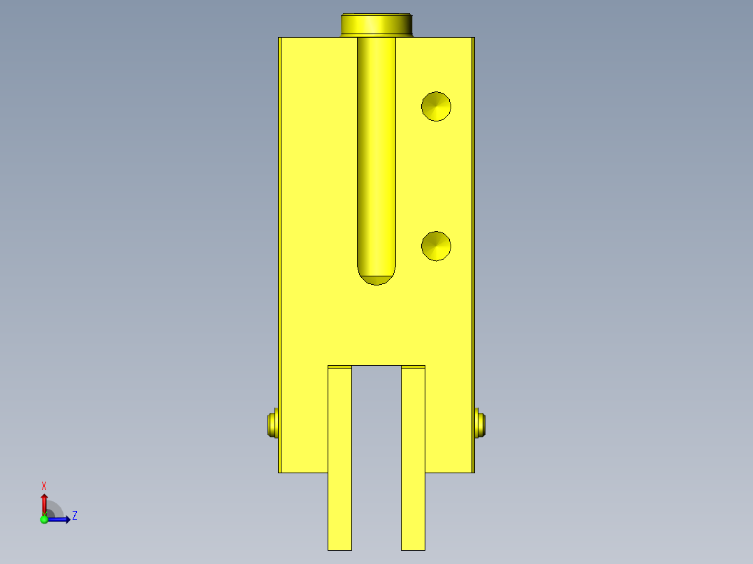 带定位功能的卡盘机构后视图