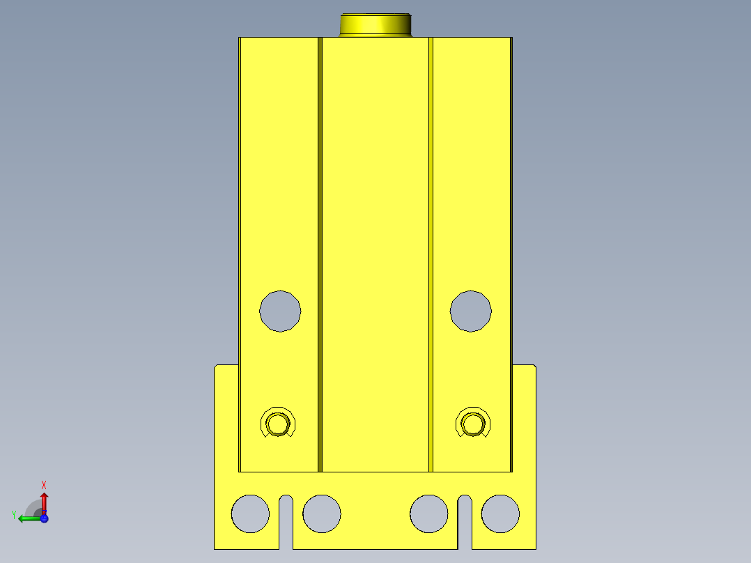 带定位功能的卡盘机构左视图