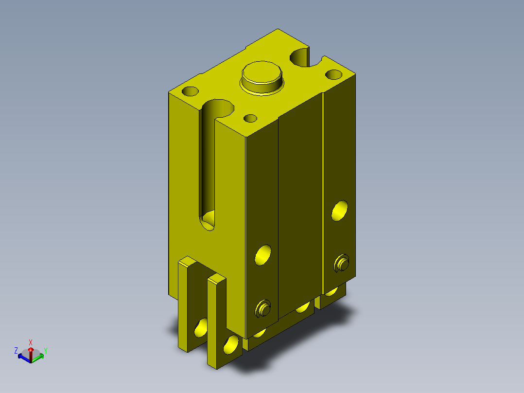 带定位功能的卡盘机构正等轴测图